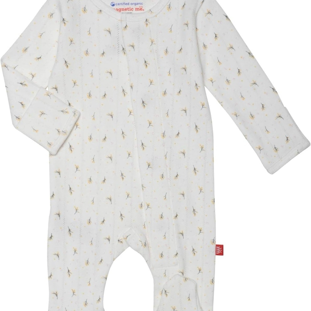 Magnetic Me White Footies One Piece